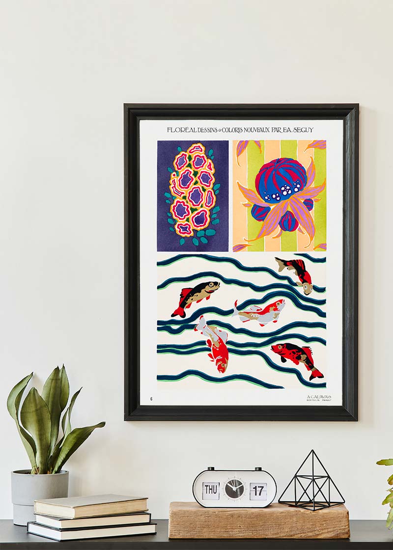 Emile-Alain Séguy Art Nouveau Pattern Print 020