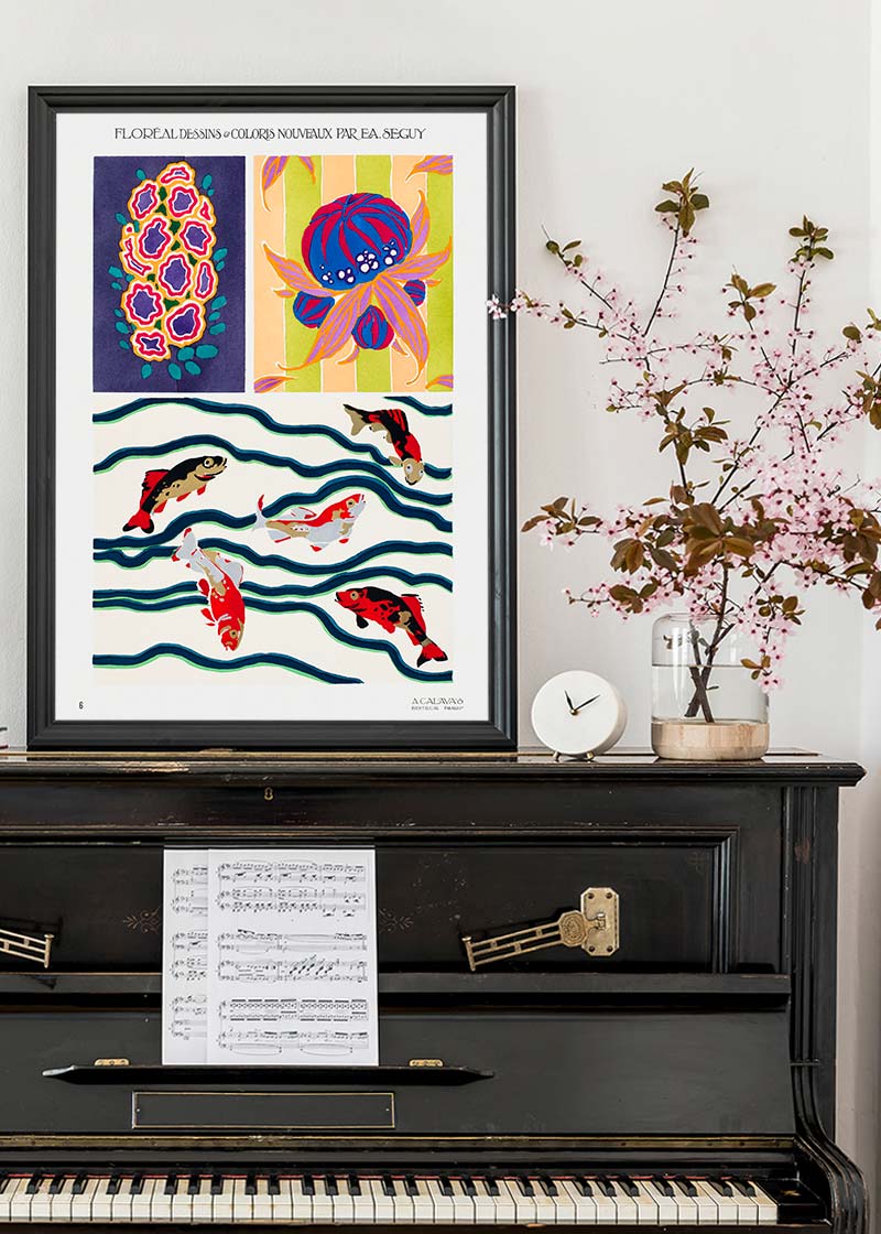 Emile-Alain Séguy Art Nouveau Pattern Print 020