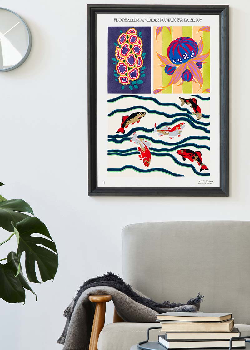 Emile-Alain Séguy Art Nouveau Pattern Print 020