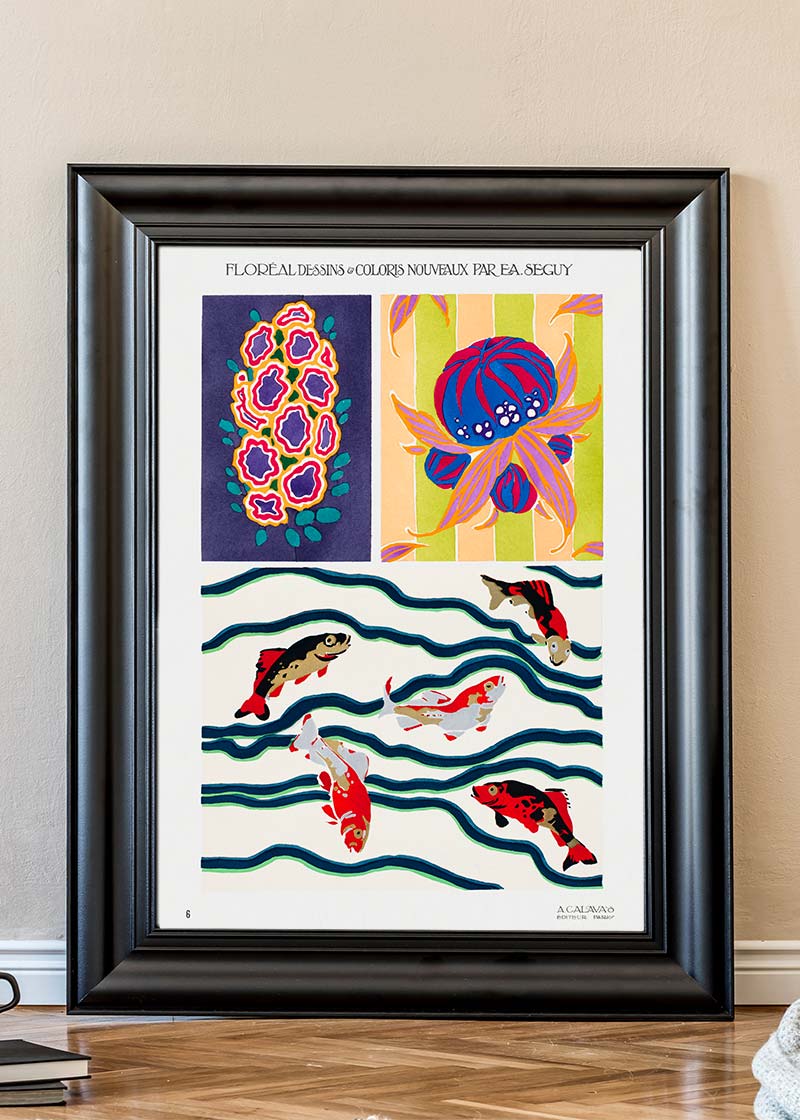 Emile-Alain Séguy Art Nouveau Pattern Print 020