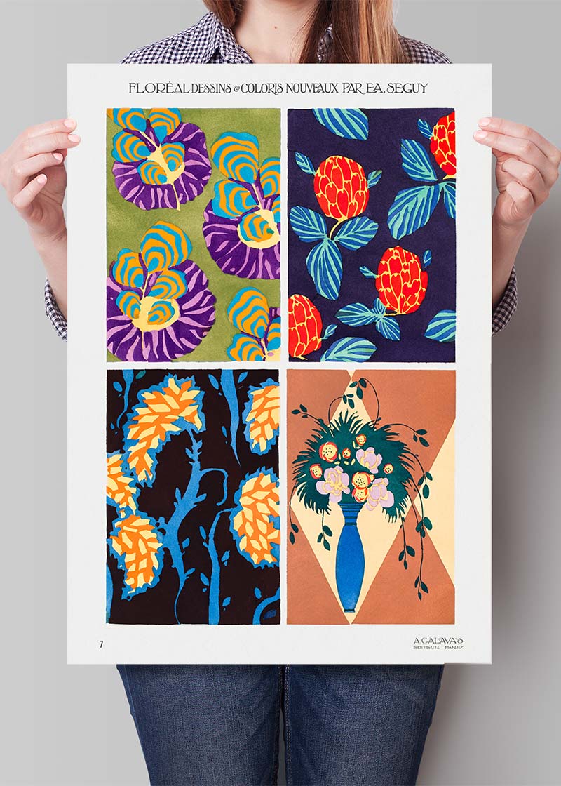 Emile-Alain Séguy Art Nouveau Pattern Print 021