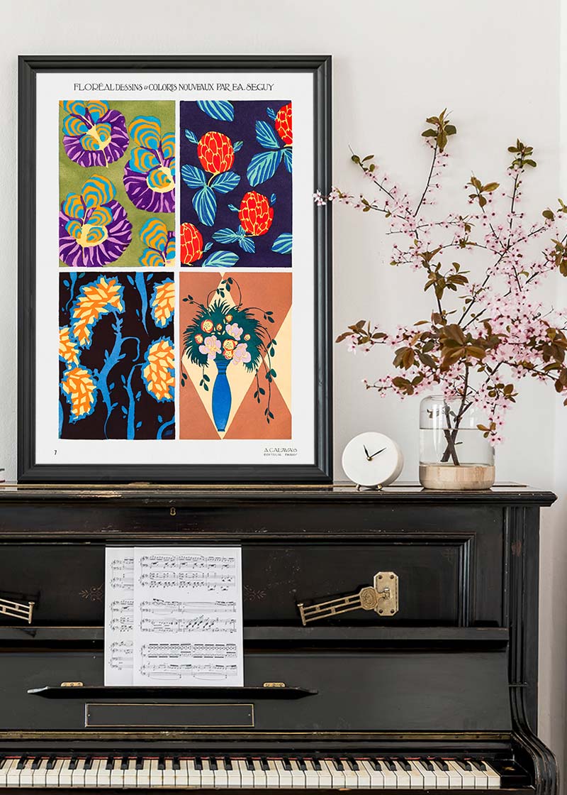 Emile-Alain Séguy Art Nouveau Pattern Print 021