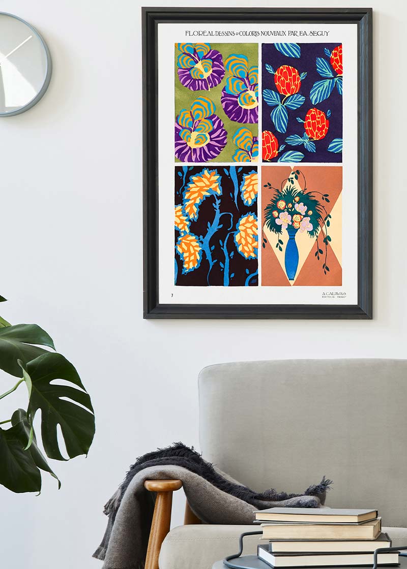 Emile-Alain Séguy Art Nouveau Pattern Print 021