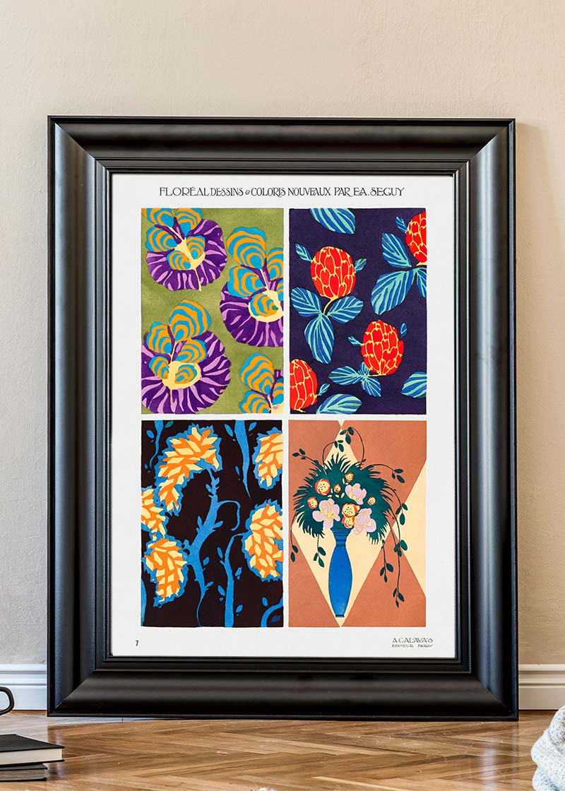 Emile-Alain Séguy Art Nouveau Pattern Print 021