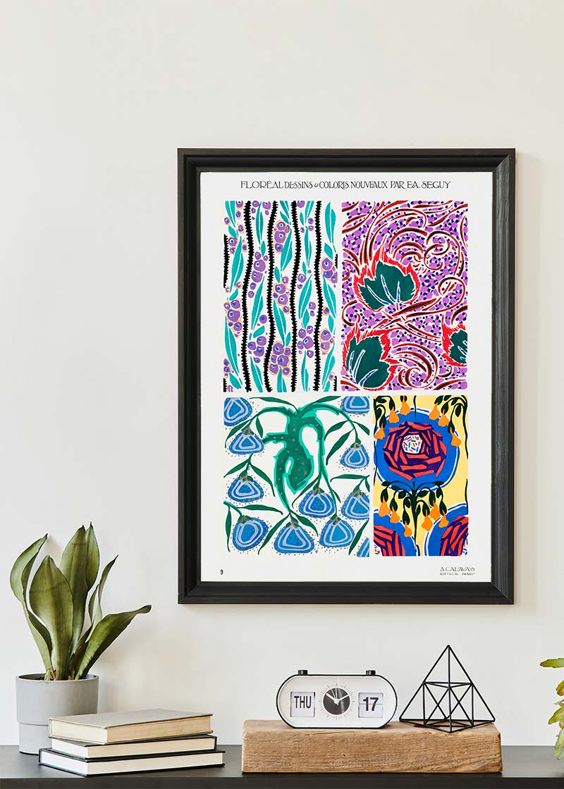 Emile-Alain Séguy Art Nouveau Pattern Print 022