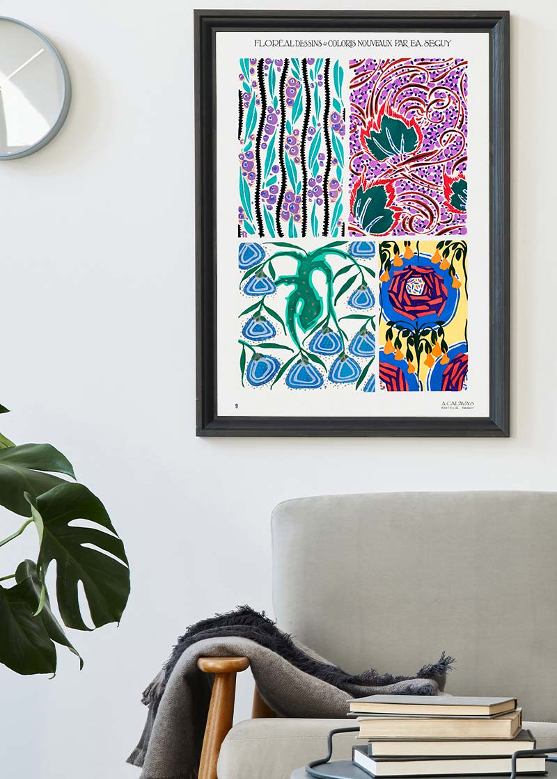Emile-Alain Séguy Art Nouveau Pattern Print 022