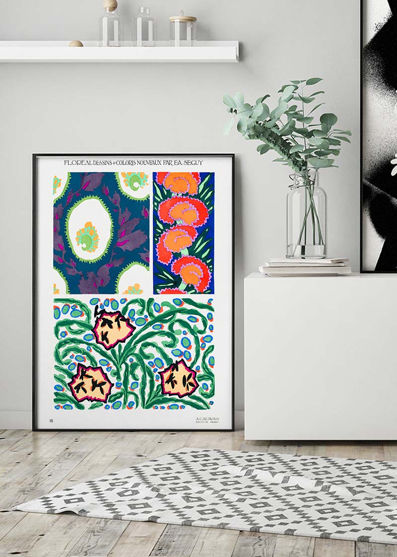 Emile-Alain Séguy Art Nouveau Pattern Print 023