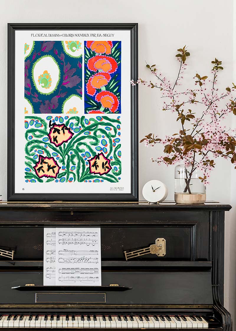 Emile-Alain Séguy Art Nouveau Pattern Print 023