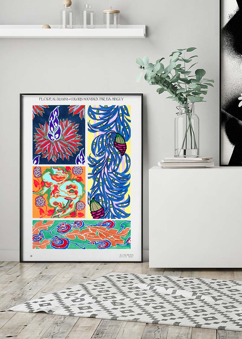Emile-Alain Séguy Art Nouveau Pattern Print 024