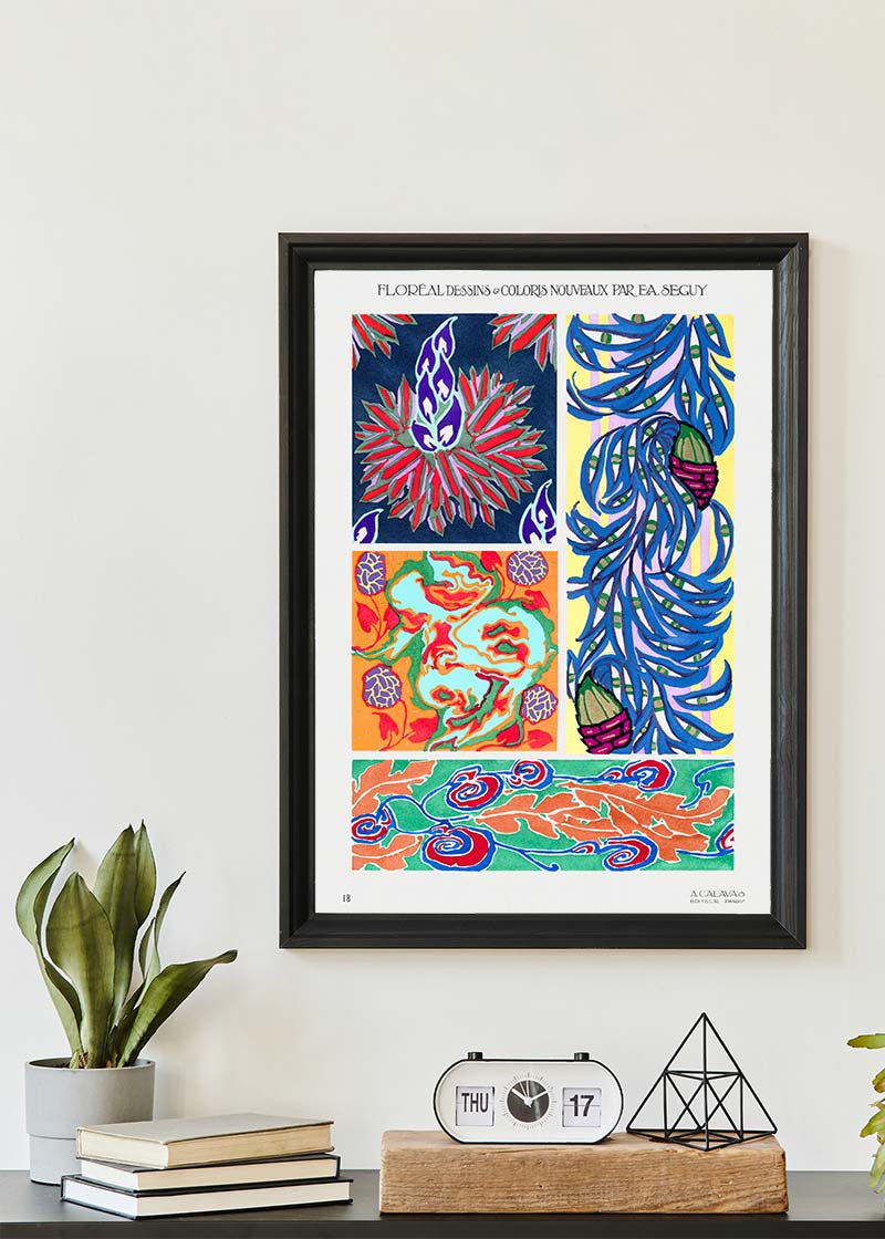 Emile-Alain Séguy Art Nouveau Pattern Print 024
