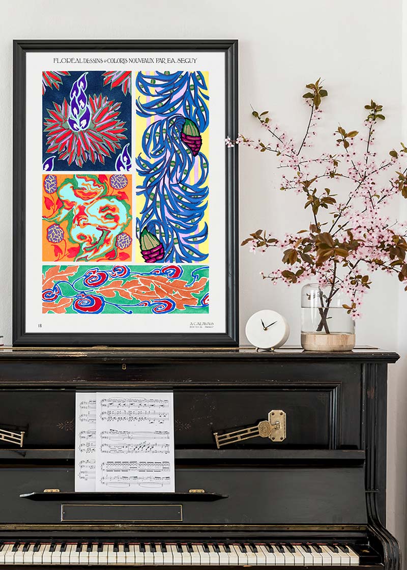 Emile-Alain Séguy Art Nouveau Pattern Print 024
