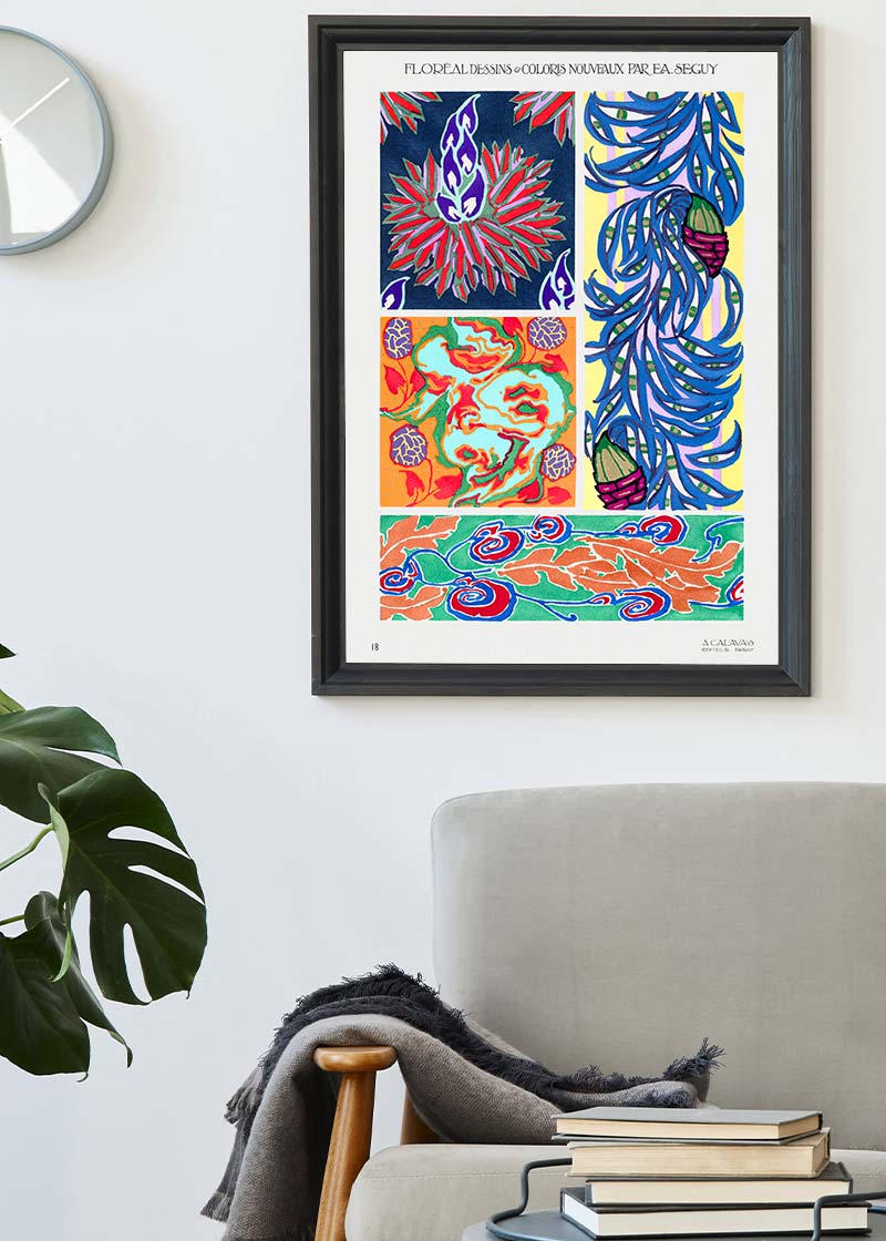 Emile-Alain Séguy Art Nouveau Pattern Print 024