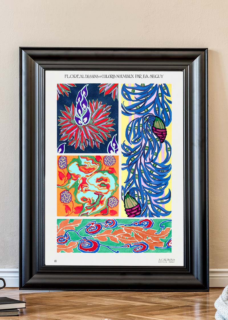 Emile-Alain Séguy Art Nouveau Pattern Print 024