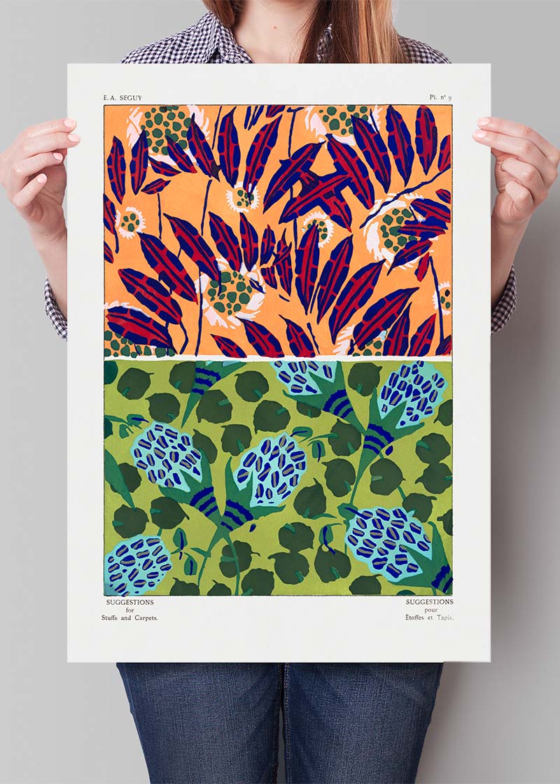 Emile-Alain Séguy Art Nouveau Pattern Print 025