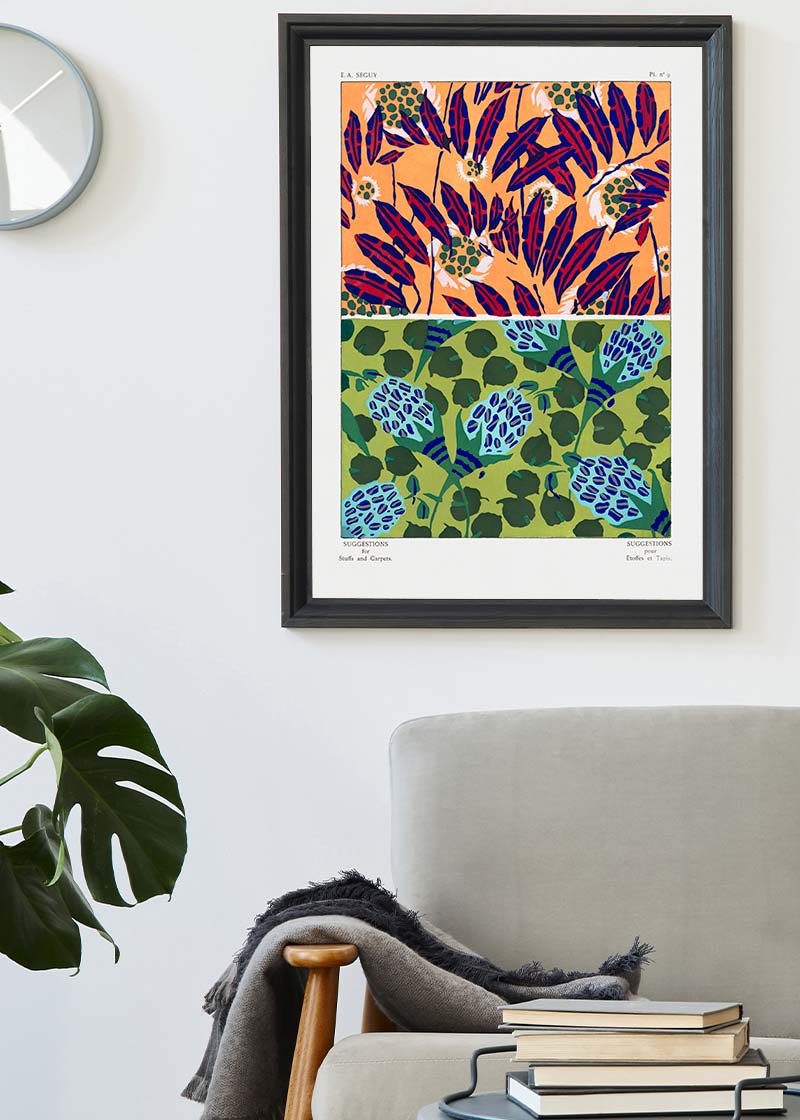 Emile-Alain Séguy Art Nouveau Pattern Print 025
