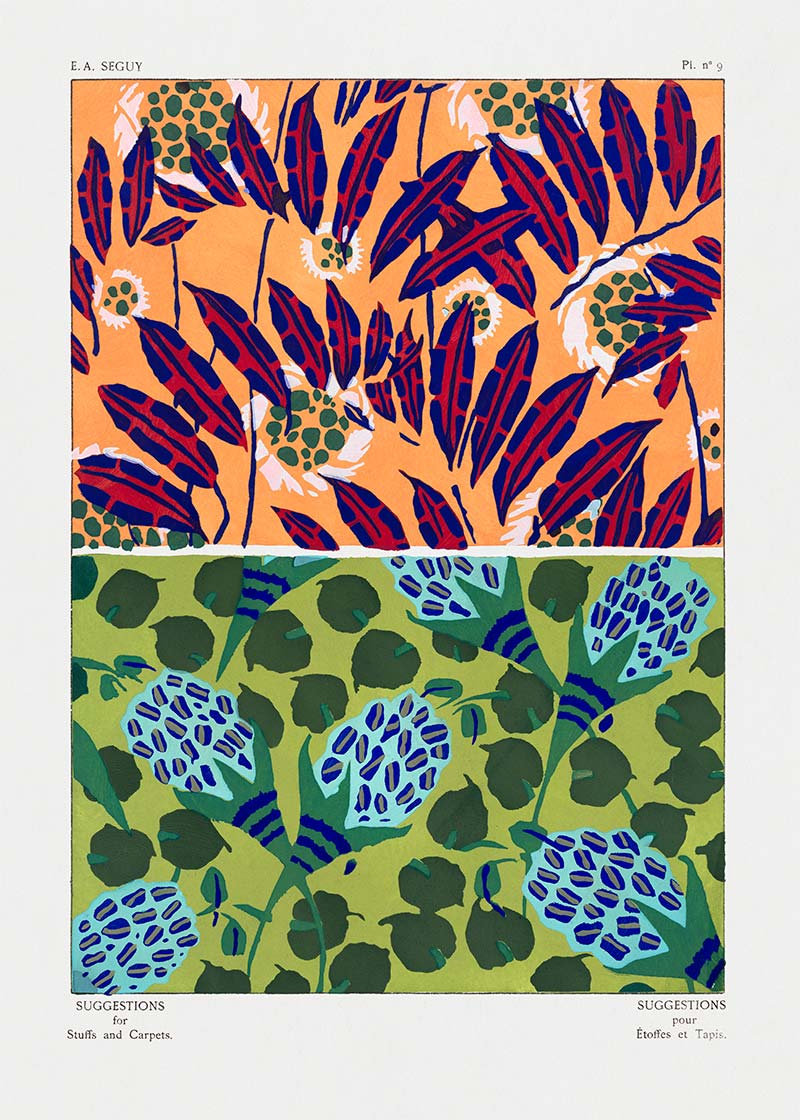 Emile-Alain Séguy Art Nouveau Pattern Print 025