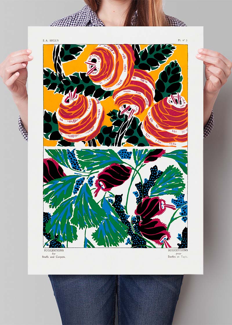 Emile-Alain Séguy Art Nouveau Pattern Print 026