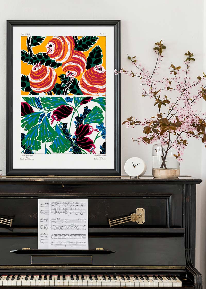 Emile-Alain Séguy Art Nouveau Pattern Print 026