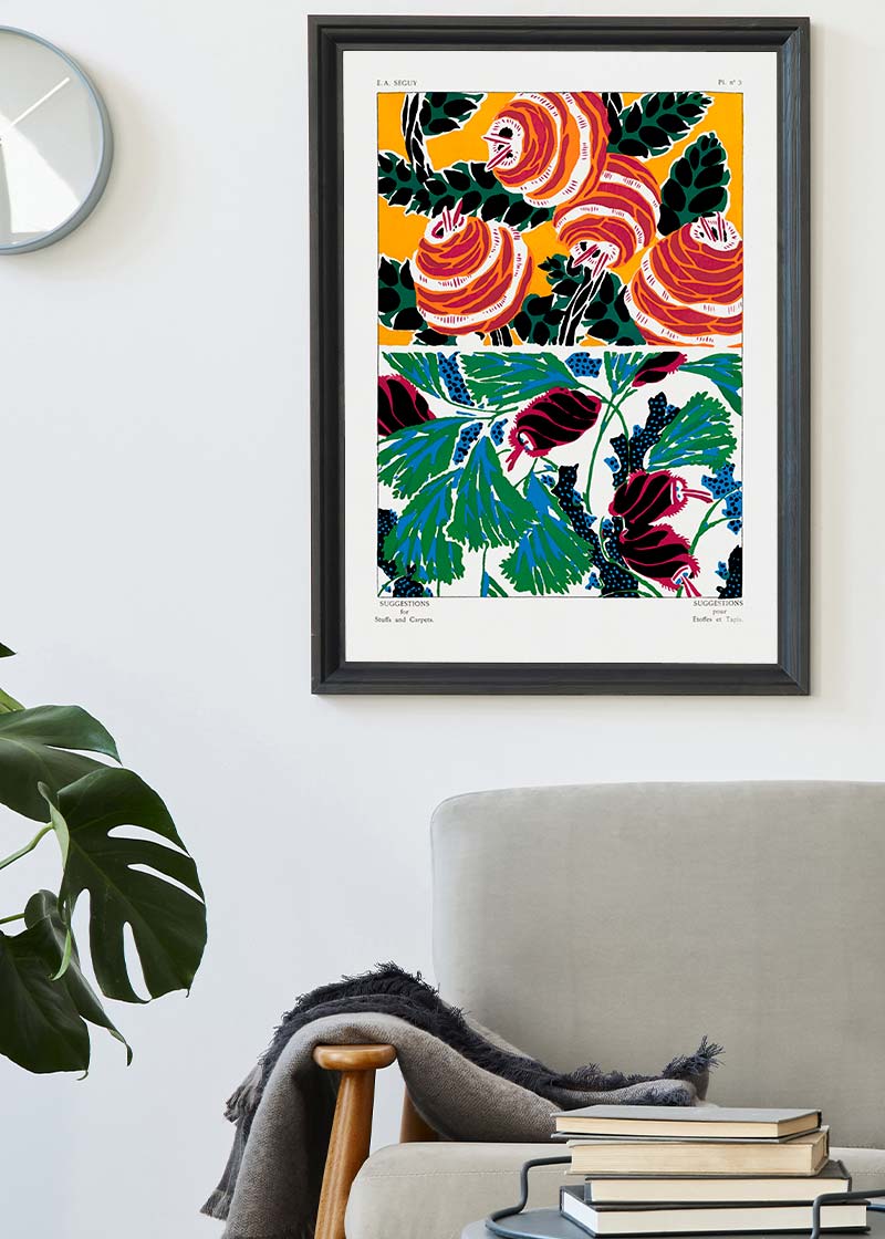 Emile-Alain Séguy Art Nouveau Pattern Print 026