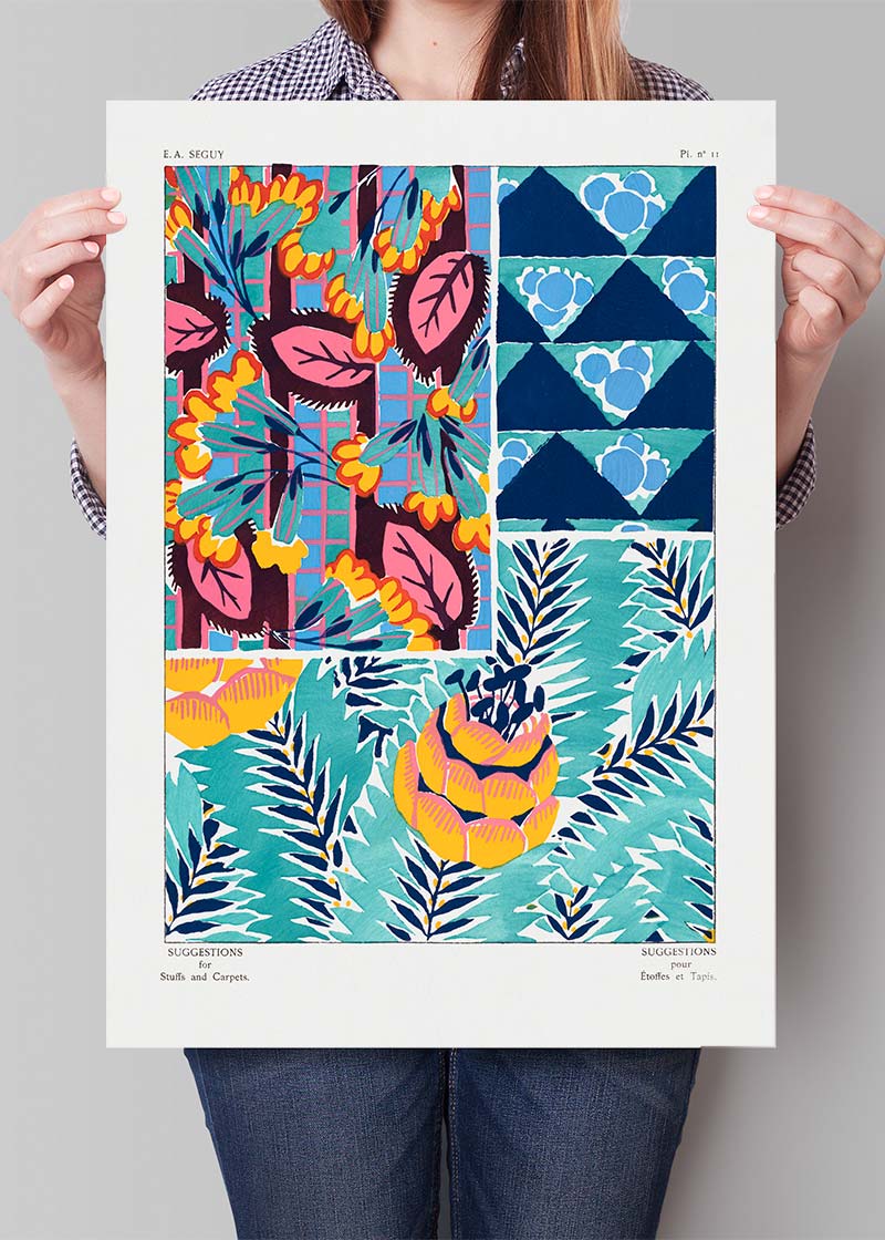 Emile-Alain Séguy Art Nouveau Pattern Print 027