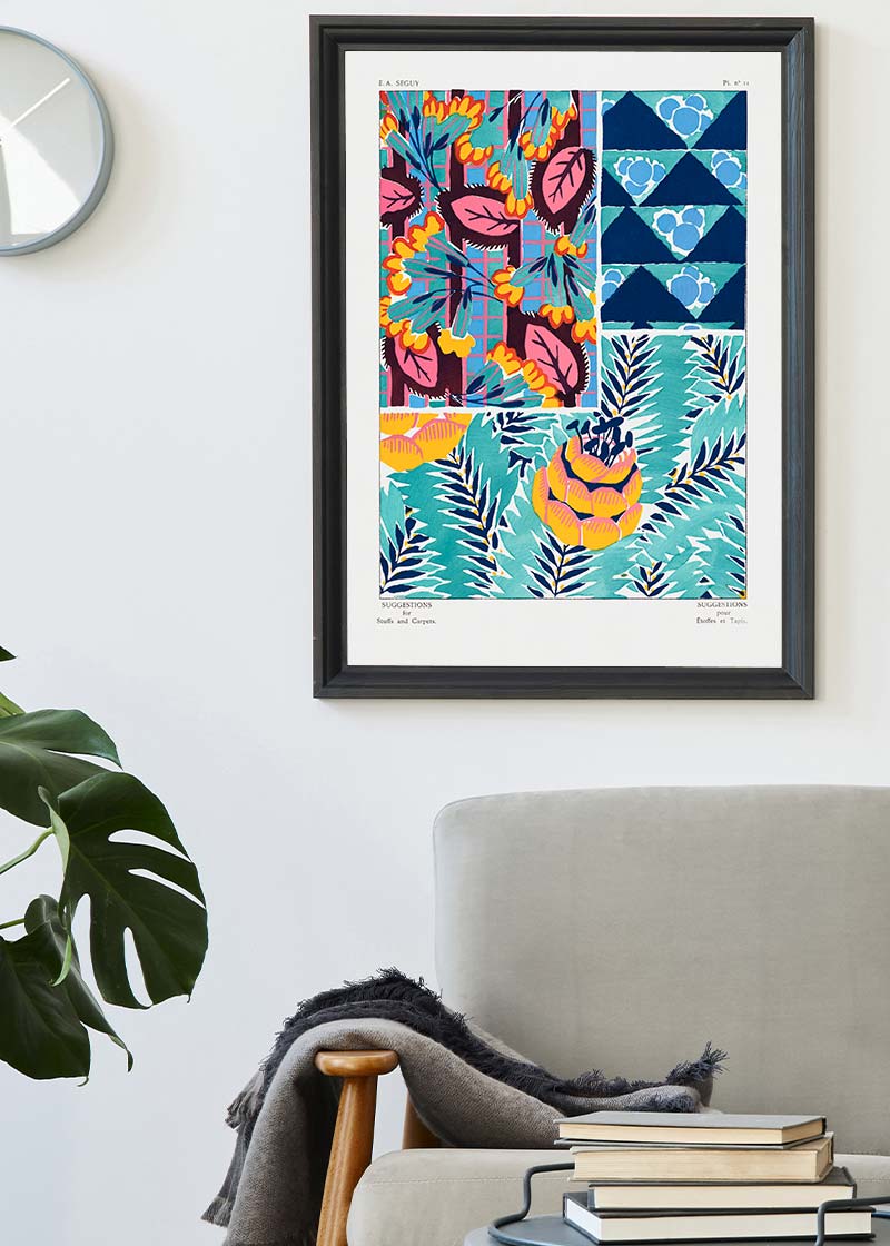 Emile-Alain Séguy Art Nouveau Pattern Print 027