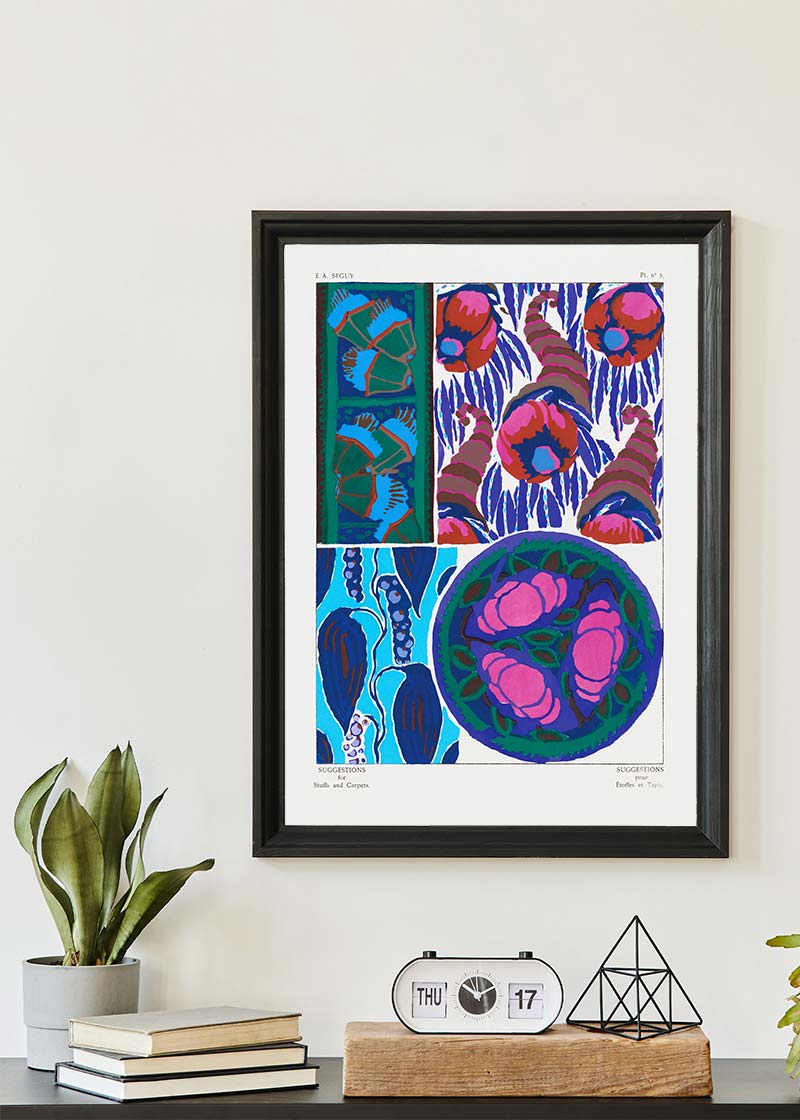 Emile-Alain Séguy Art Nouveau Pattern Print 028