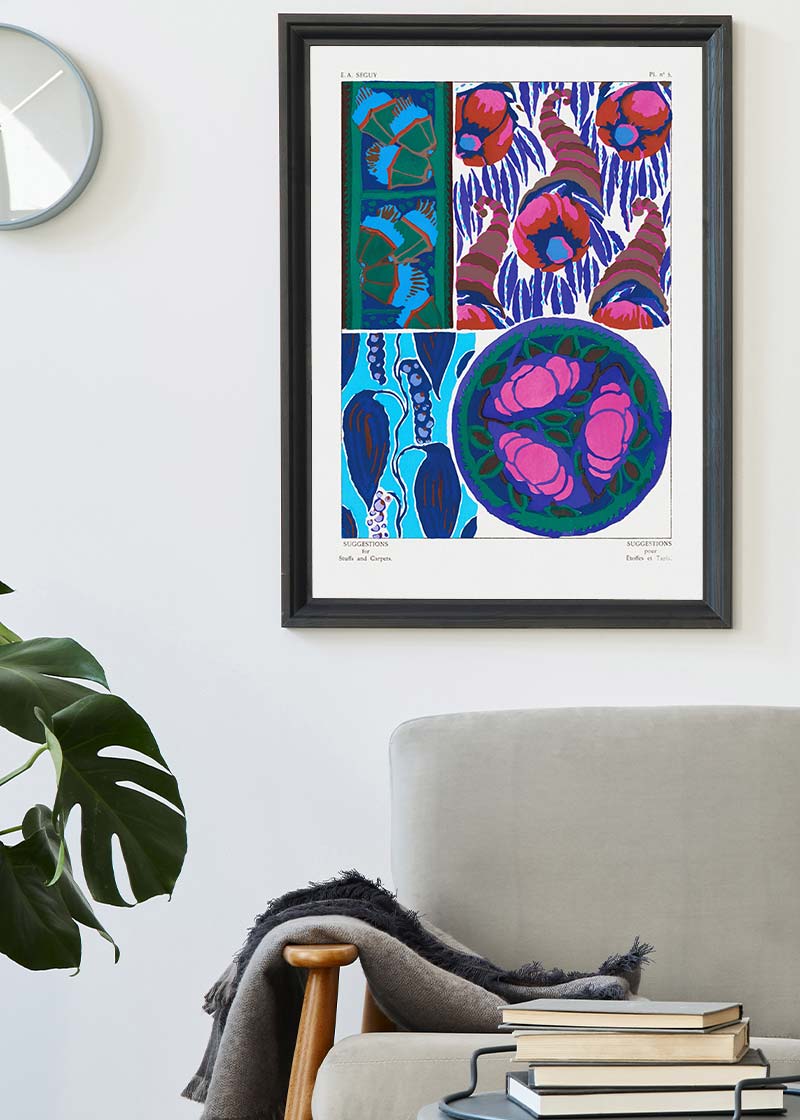 Emile-Alain Séguy Art Nouveau Pattern Print 028
