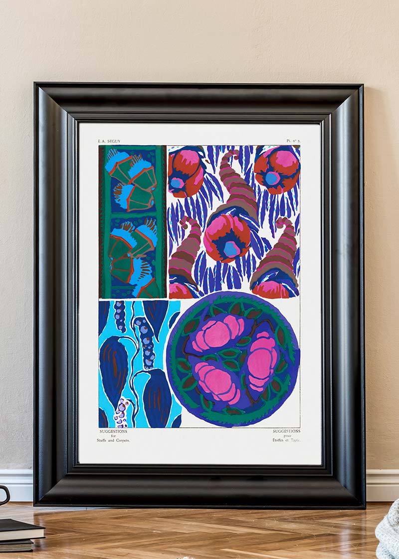Emile-Alain Séguy Art Nouveau Pattern Print 028