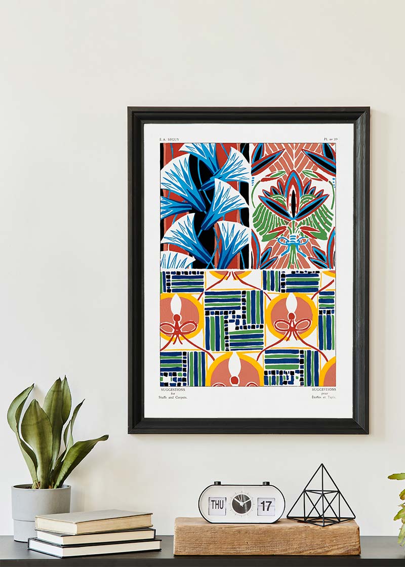 Emile-Alain Séguy Art Nouveau Pattern Print 029