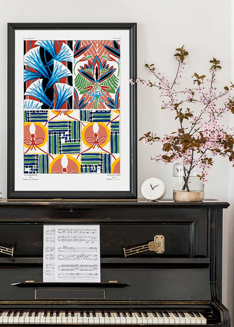 Emile-Alain Séguy Art Nouveau Pattern Print 029