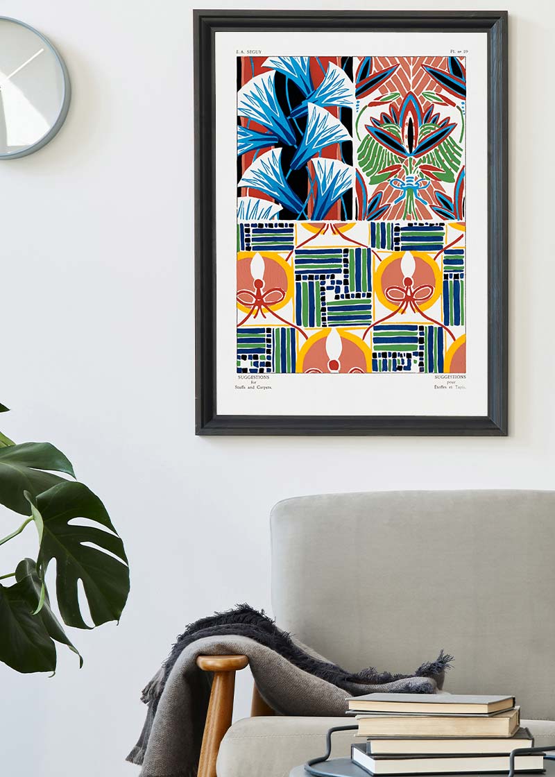 Emile-Alain Séguy Art Nouveau Pattern Print 029