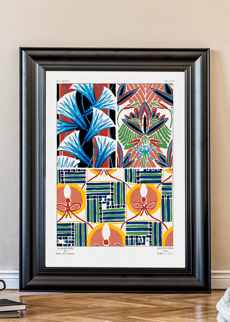 Emile-Alain Séguy Art Nouveau Pattern Print 029