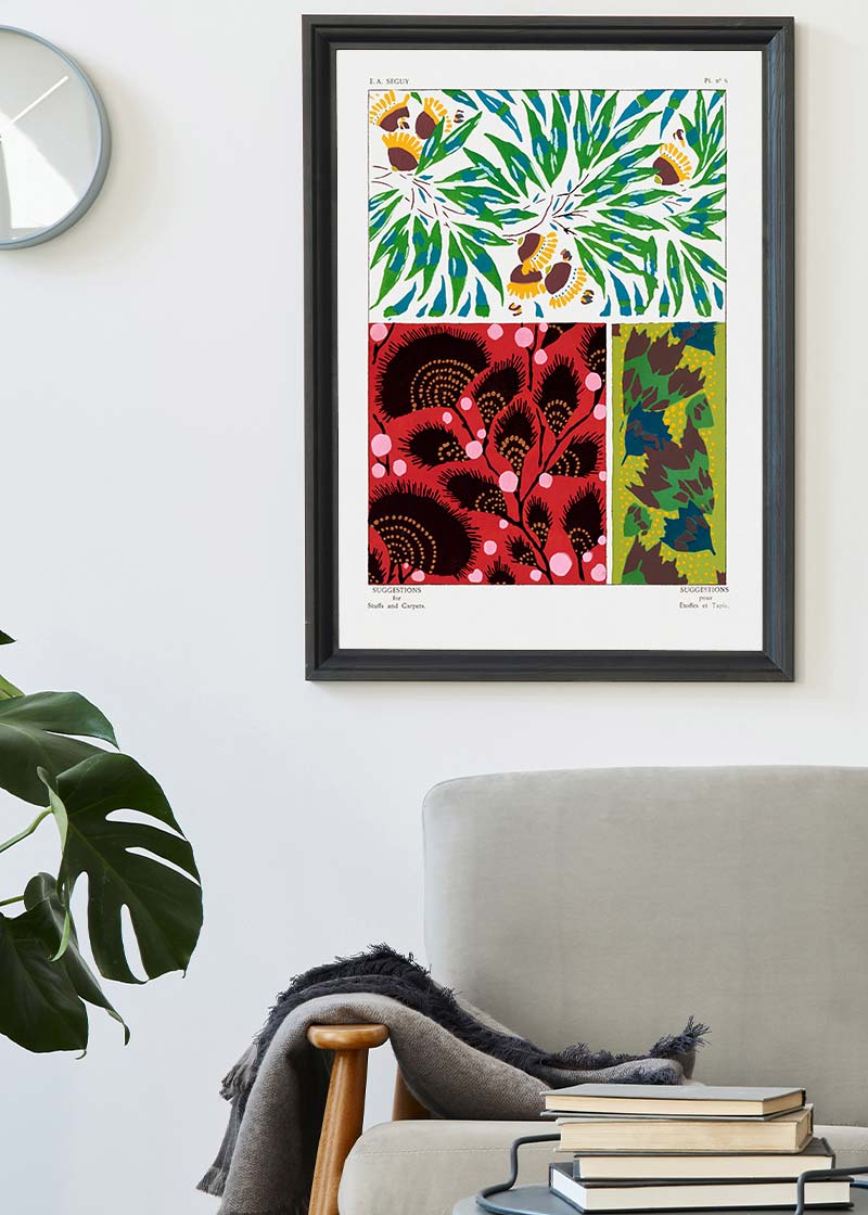 Emile-Alain Séguy Art Nouveau Pattern Print 030