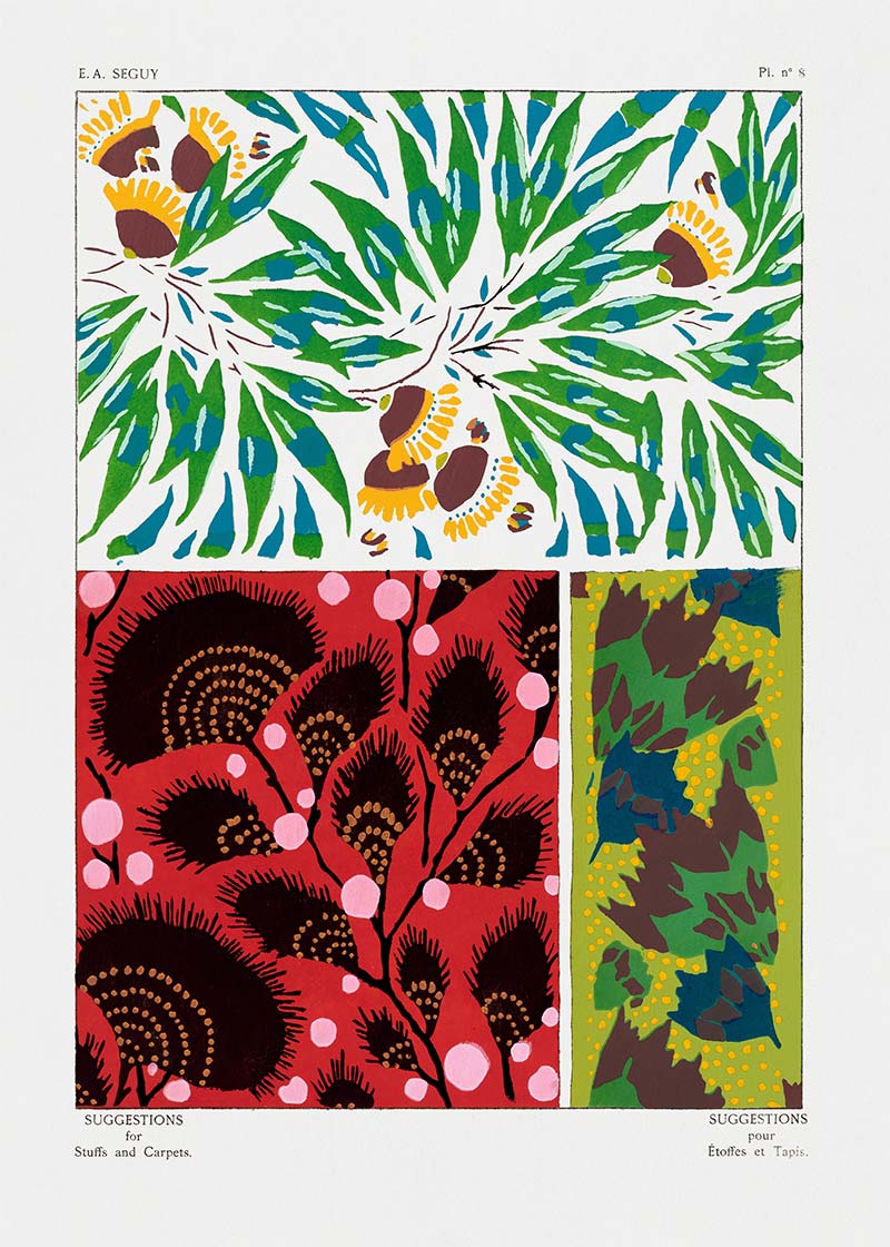 Emile-Alain Séguy Art Nouveau Pattern Print 030