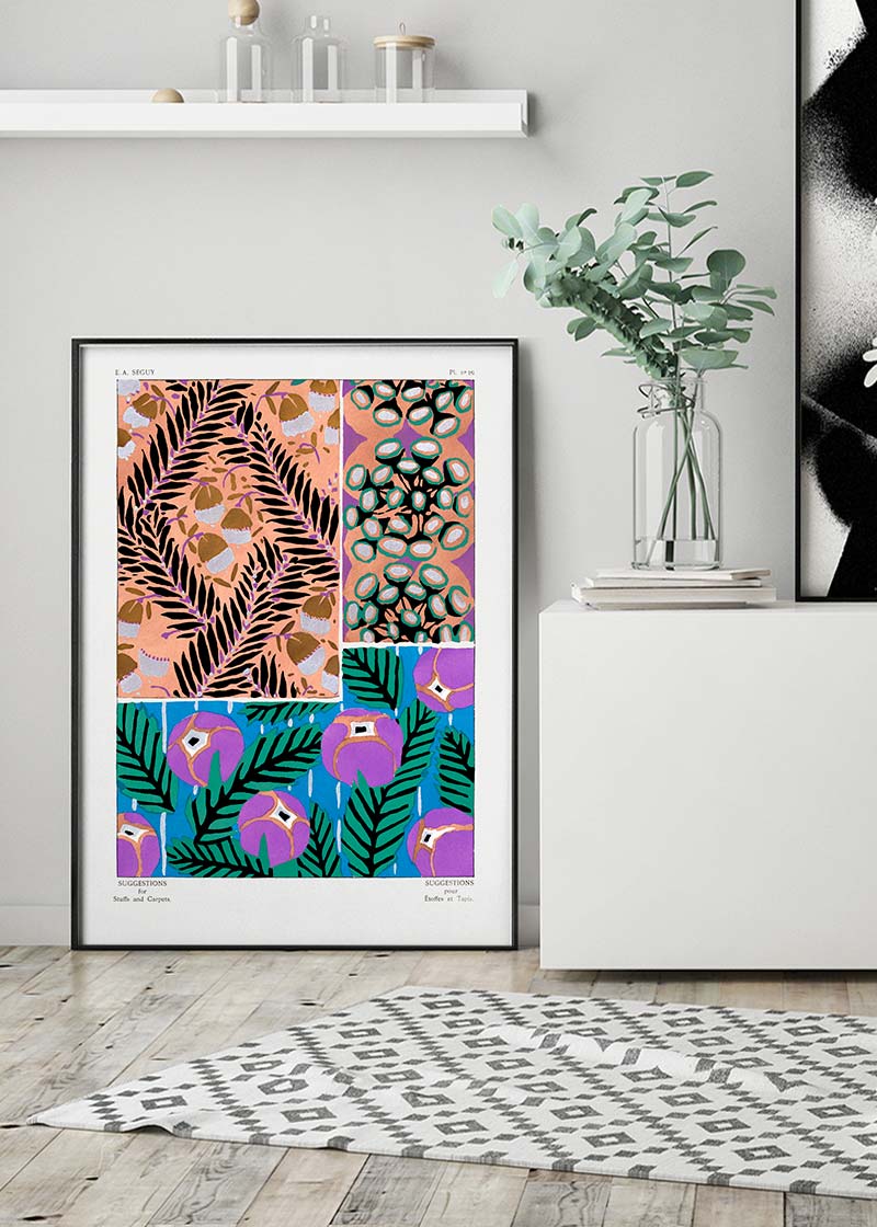 Emile-Alain Séguy Art Nouveau Pattern Print 031