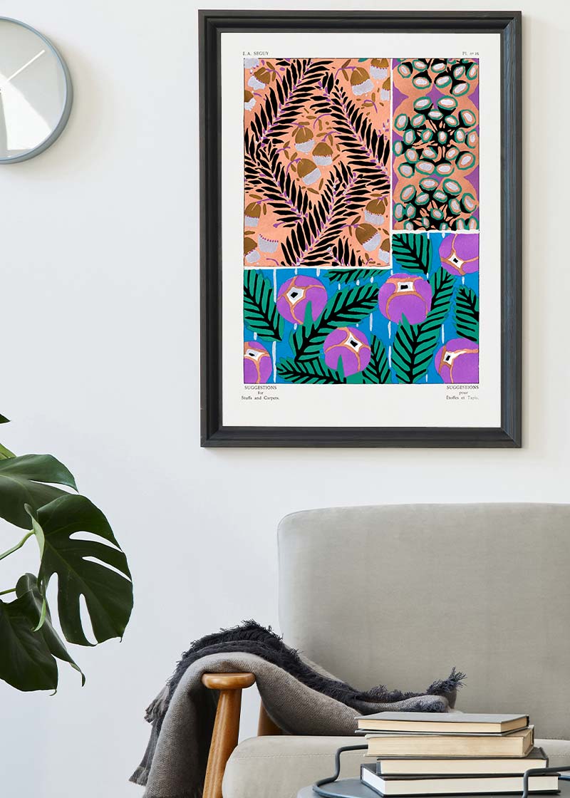 Emile-Alain Séguy Art Nouveau Pattern Print 031