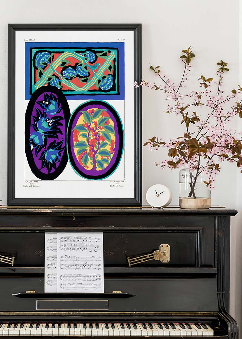 Emile-Alain Séguy Art Nouveau Pattern Print 032