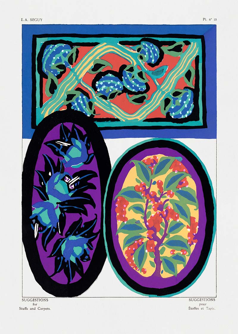 Emile-Alain Séguy Art Nouveau Pattern Print 032