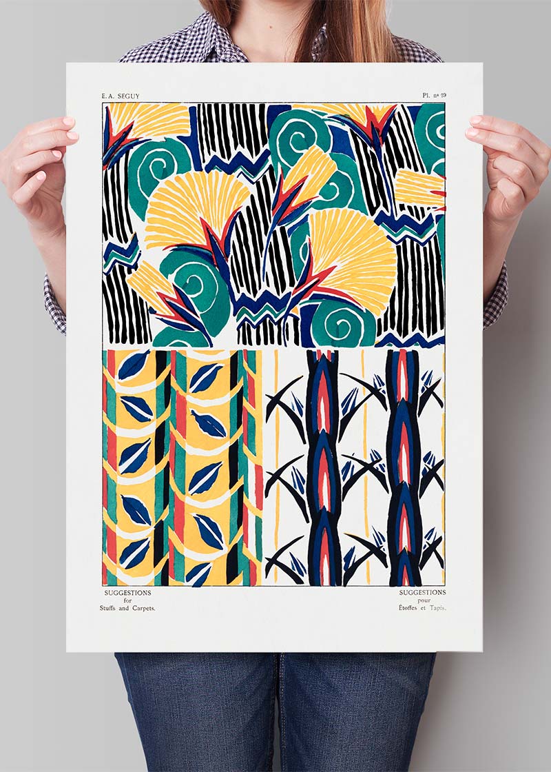Emile-Alain Séguy Art Nouveau Pattern Print 033