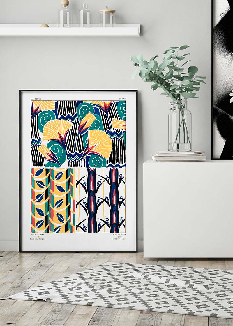 Emile-Alain Séguy Art Nouveau Pattern Print 033