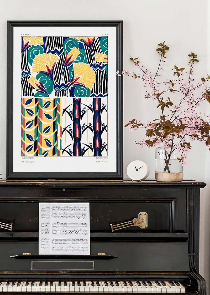 Emile-Alain Séguy Art Nouveau Pattern Print 033