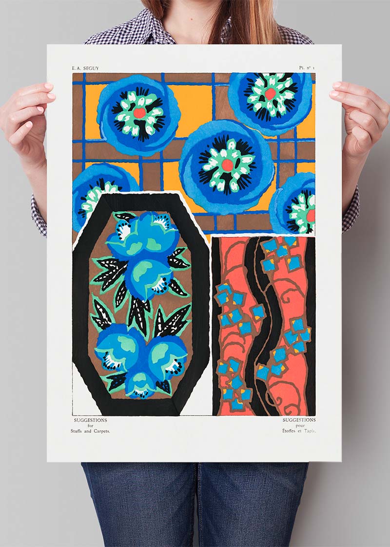 Emile-Alain Séguy Art Nouveau Pattern Print 034