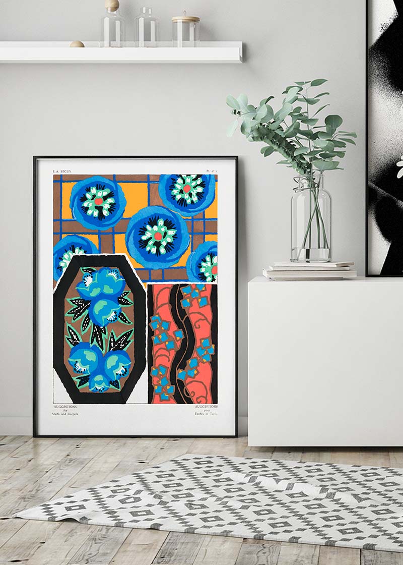 Emile-Alain Séguy Art Nouveau Pattern Print 034