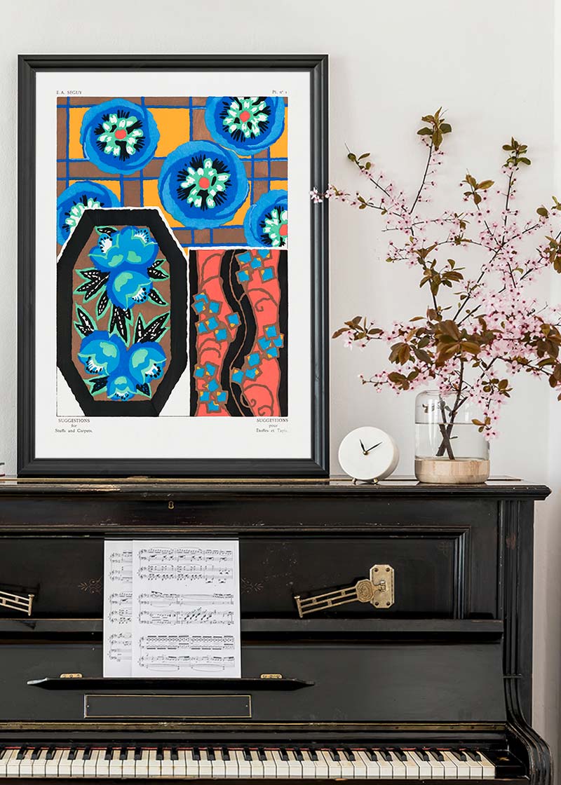 Emile-Alain Séguy Art Nouveau Pattern Print 034