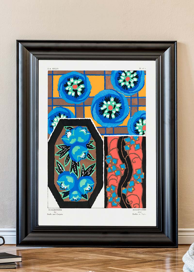 Emile-Alain Séguy Art Nouveau Pattern Print 034