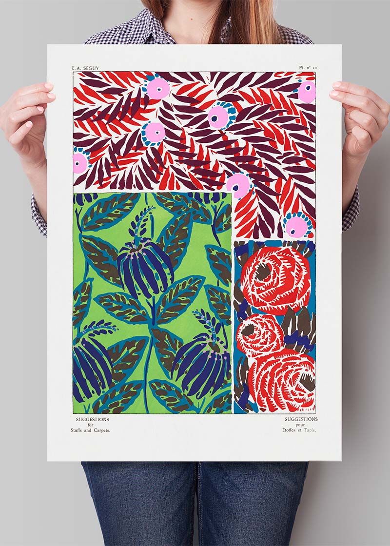 Emile-Alain Séguy Art Nouveau Pattern Print 035