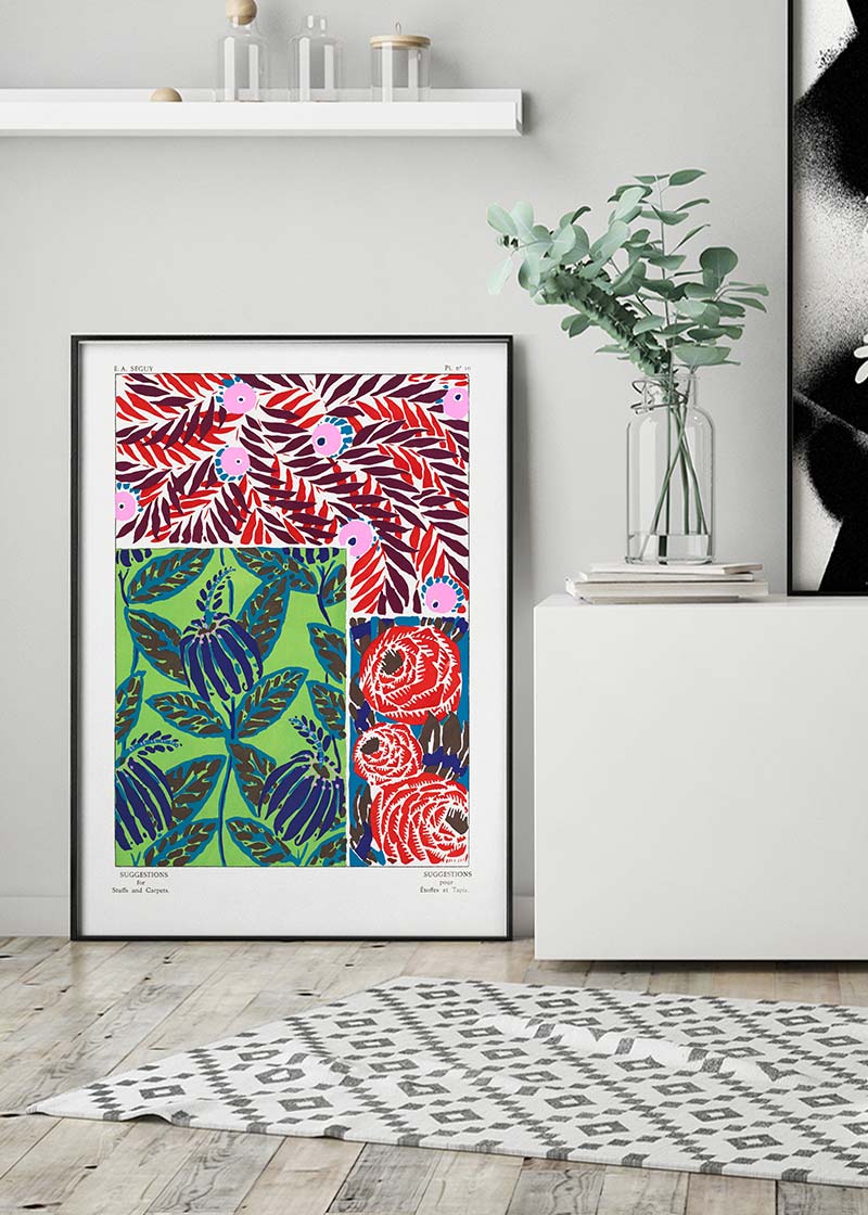 Emile-Alain Séguy Art Nouveau Pattern Print 035