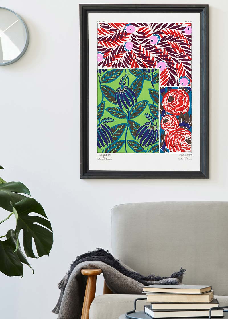 Emile-Alain Séguy Art Nouveau Pattern Print 035