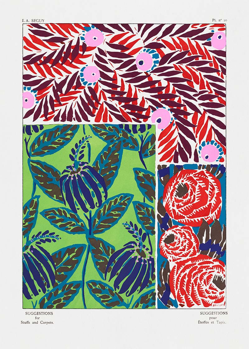Emile-Alain Séguy Art Nouveau Pattern Print 035