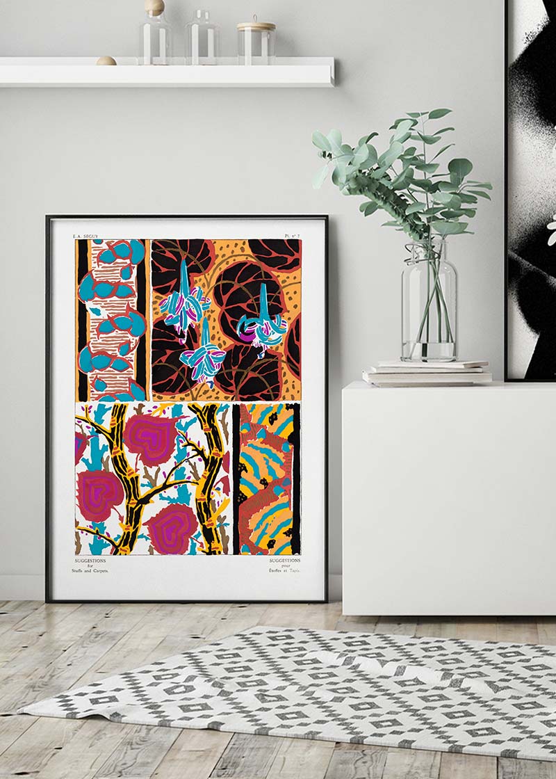Emile-Alain Séguy Art Nouveau Pattern Print 036